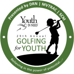 Golfing for Youth Logo DATED 2026 with PRESENTING SPONSOR (White Circle)